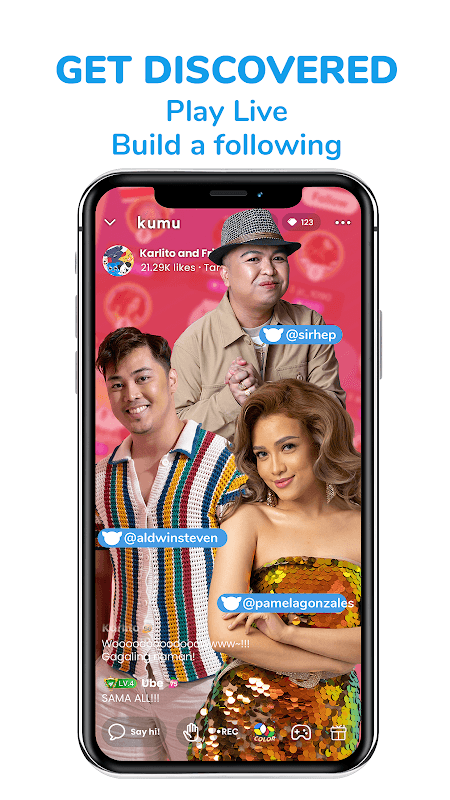 Kumu: Pinoy live stream. Hang out with friends! screenshot 3