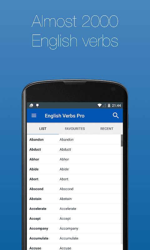 English Verb Conjugator screenshot 1