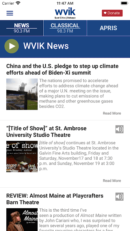 WVIK Quad Cities NPR screenshot 5