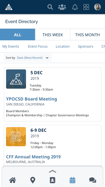 YPO Connect screenshot 2