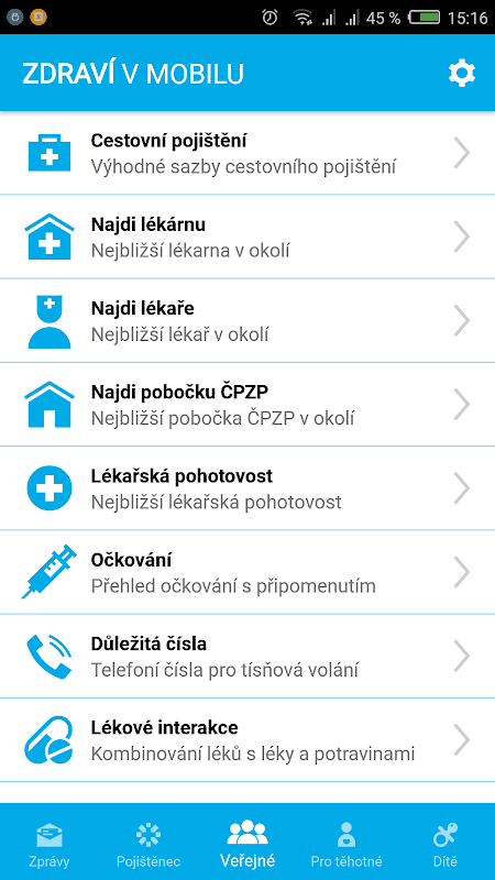 Zdraví v mobilu screenshot 1
