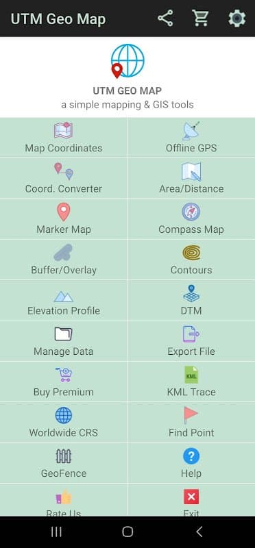 UTM Geo Map screenshot 1