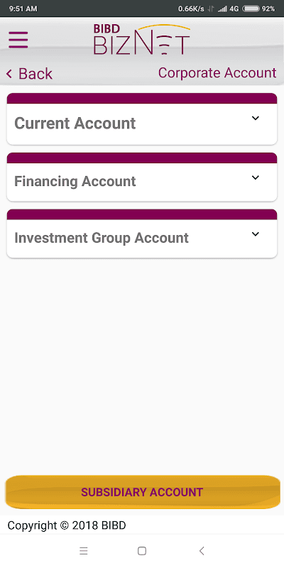 BIBD Biznet Mobile screenshot 3