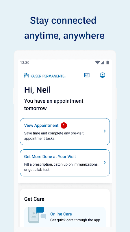 Kaiser Permanente screenshot 1