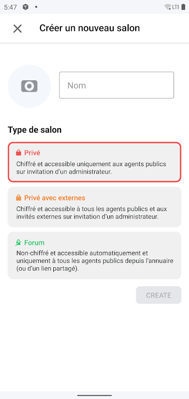 Tchap screenshot 4
