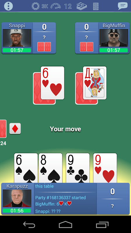 Burkozel card game online screenshot 4