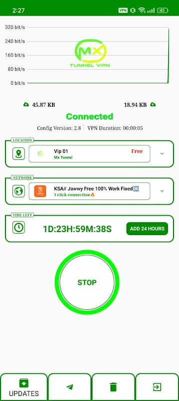 Mx Tunnel Vpn - Super fast Net screenshot 1