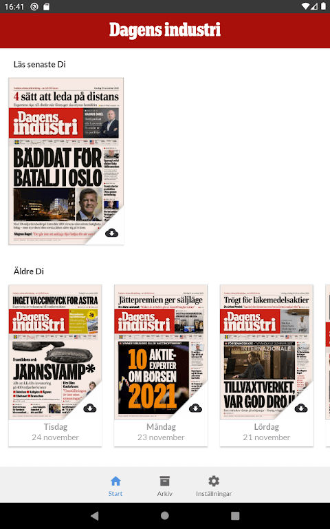 Di e-tidning - Dagens industri screenshot 5