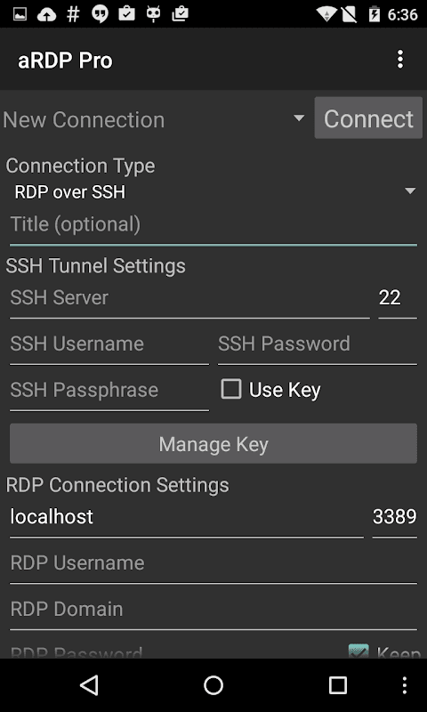 aRDP: Cliente RDP Seguro screenshot 2