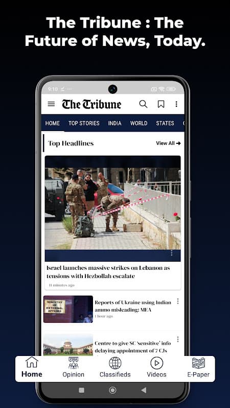 The Tribune, Chandigarh, India screenshot 2