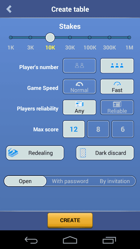 Burkozel card game online screenshot 6