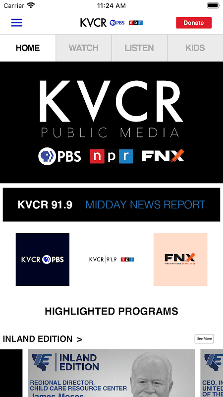 KVCR Public Media App screenshot 2