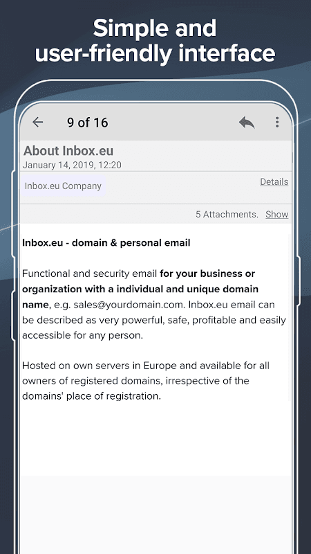 Inbox.eu - domain & personal email screenshot 4