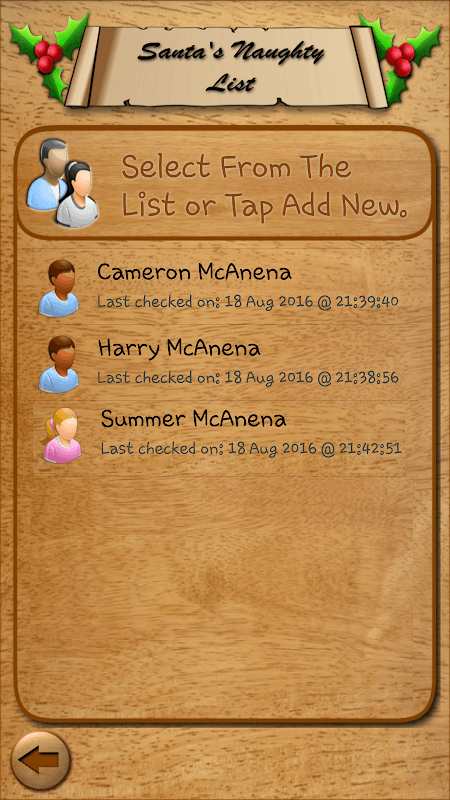 Santa's Naughty List App screenshot 3