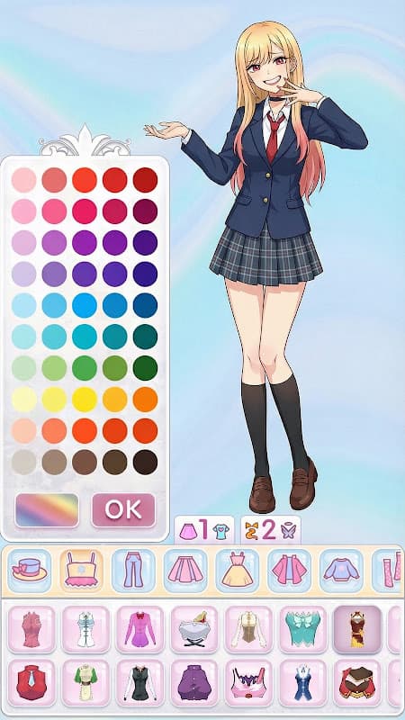Anime Moe Girls Dress Up Games screenshot 2