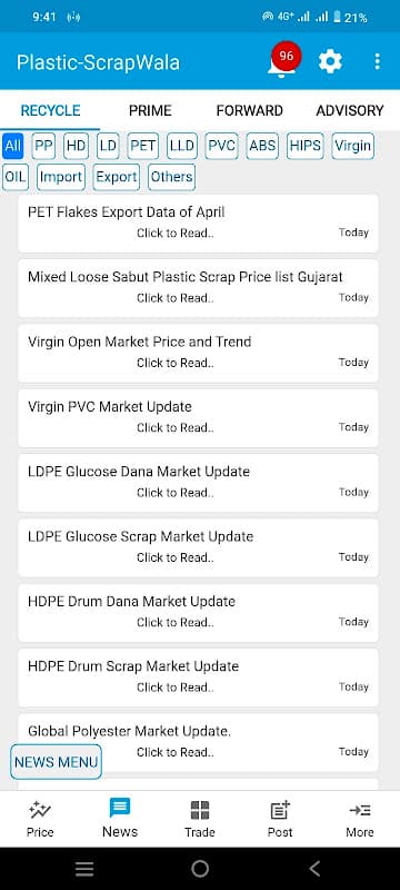 Plastic Scrap Wala Price News screenshot 1