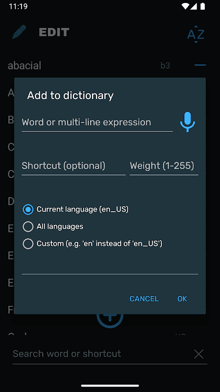 User Dictionary Manager (UDM) screenshot 6