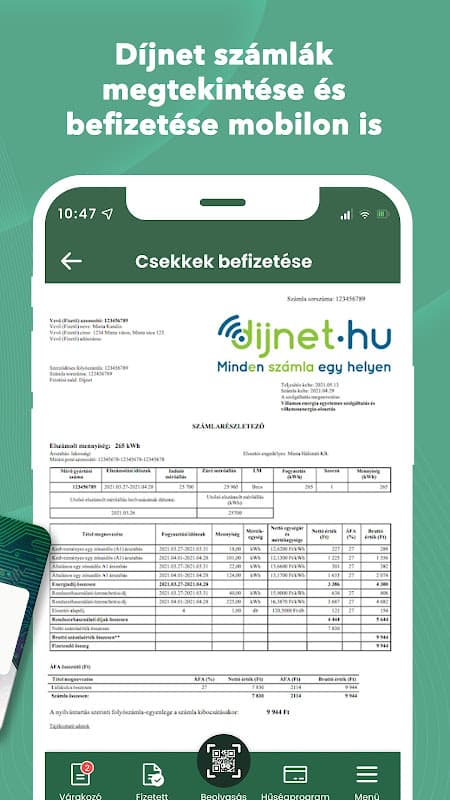 iCsekk mobil fizetés screenshot 4