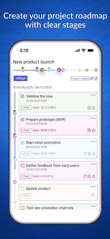 WinGo Plan: goals & projects screenshot 4