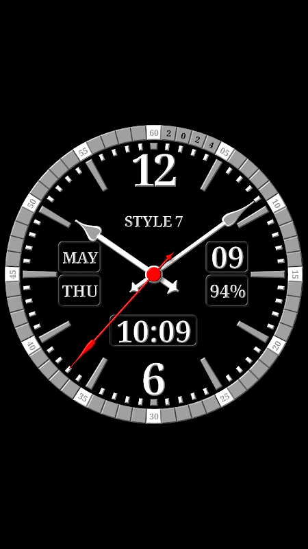 Kit Analog Clock Live Wallpaper-7 screenshot 4