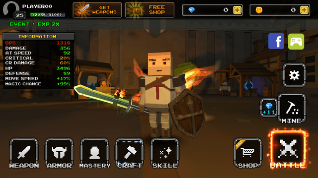 Pixel Blade M screenshot 1