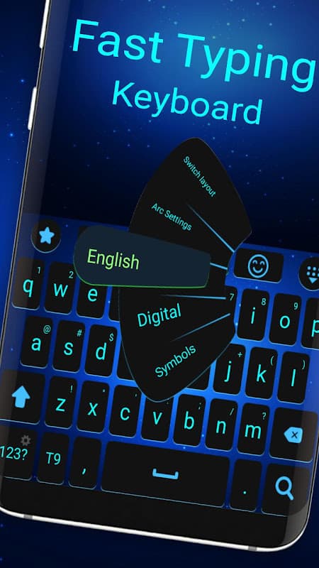 Fast typing keyboard screenshot 1