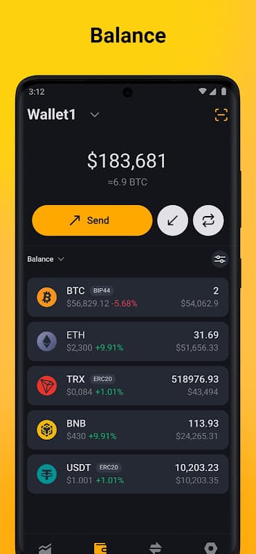 Unstoppable Crypto Wallet screenshot 1