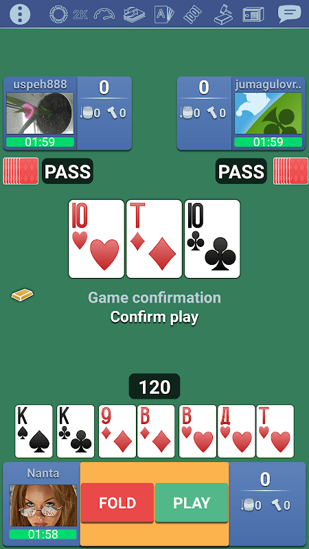 Thousand 1000 Online card game screenshot 1