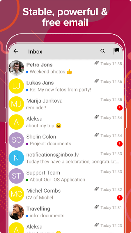 Inbox.lv screenshot 1