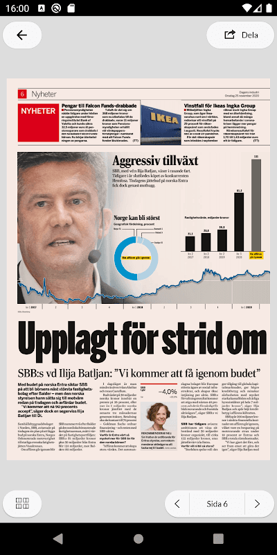 Di e-tidning - Dagens industri screenshot 3
