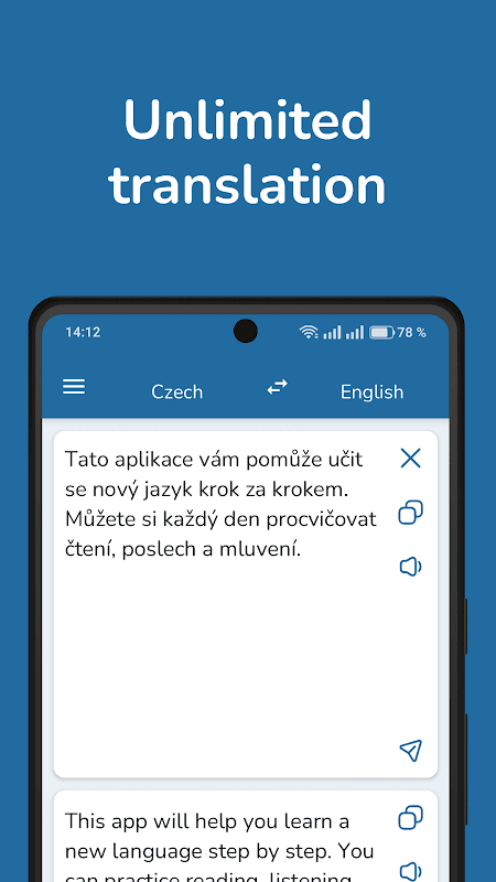 Czech English Translator screenshot 1