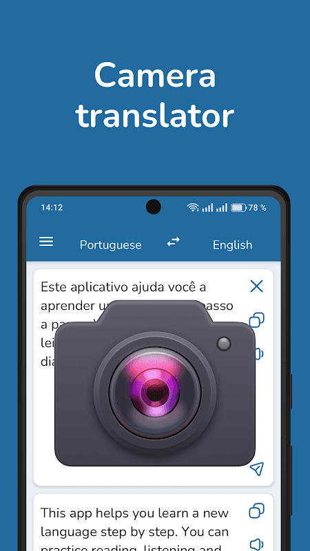 Portuguese English Translator screenshot 2