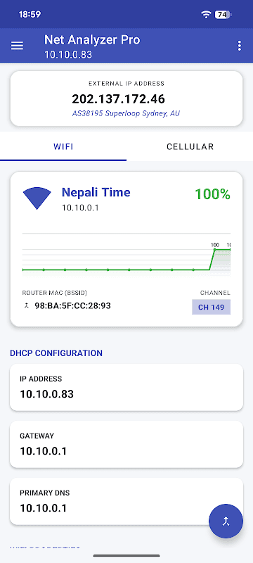 Net Analyzer Lite screenshot 1