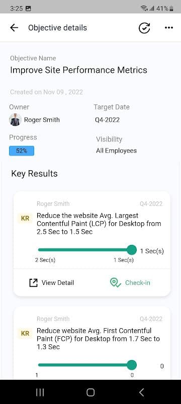 Profit.co OKR Software screenshot 5