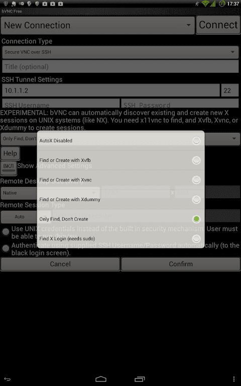 bVNC: Secure VNC Viewer screenshot 3
