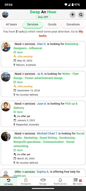 Swap An Hour (SwapAnHour) screenshot 3