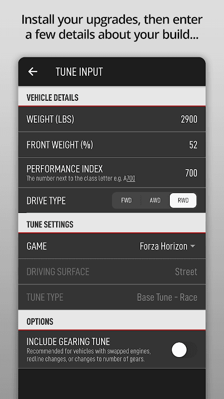 ForzaTune screenshot 2