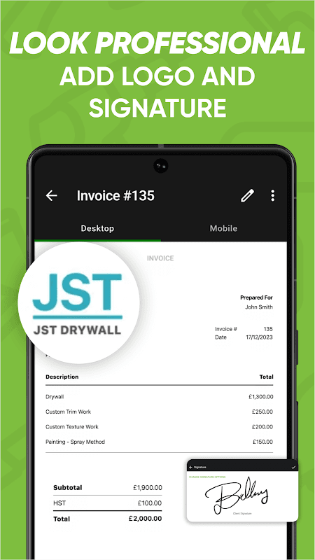 Contractor Estimate & Invoice screenshot 4