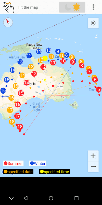 Sun position and path screenshot 4