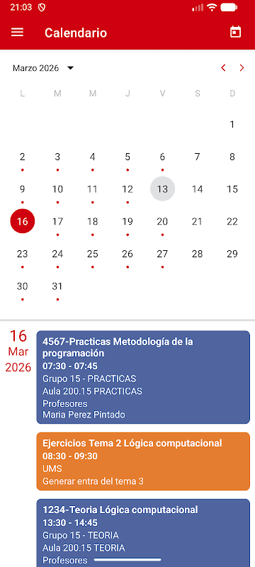UPNA Academic Mobile screenshot 3