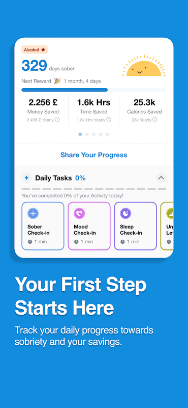 SoberTool Sober Time Counter screenshot 1