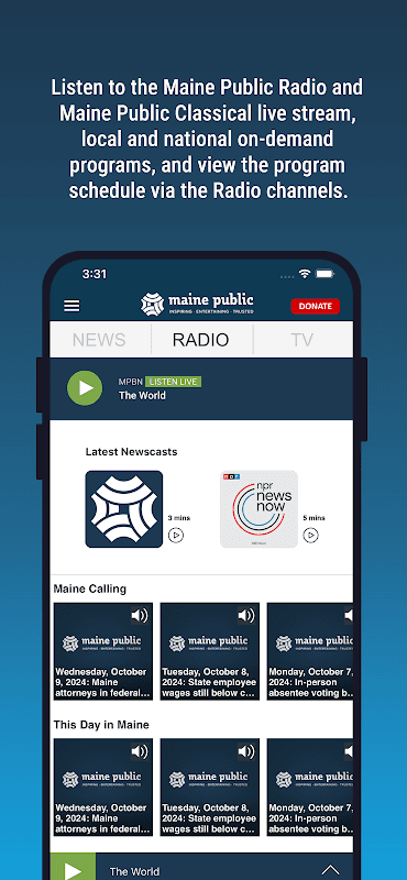 Maine Public Broadcasting App screenshot 4
