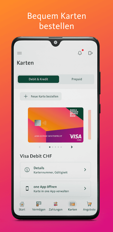 Migros Bank E-Banking Phone screenshot 6