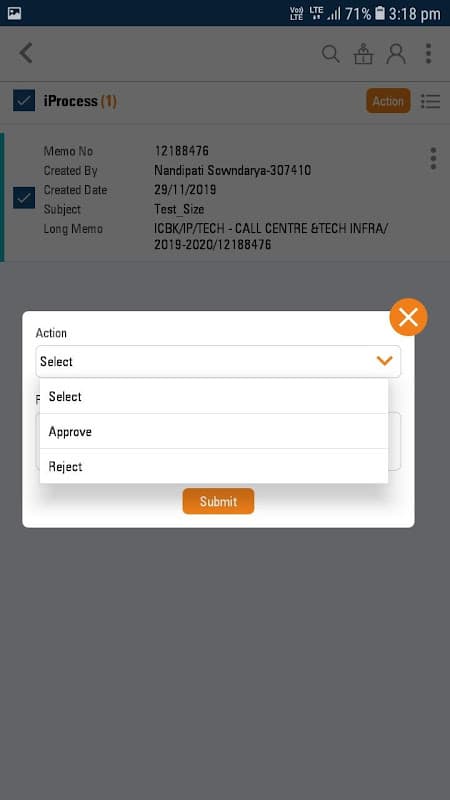 Mobile Approval System (MAS) screenshot 3
