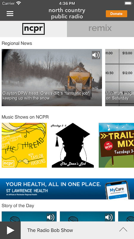 NCPR Public Radio App screenshot 2