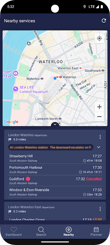 On Rails: Train Times & Widget screenshot 2