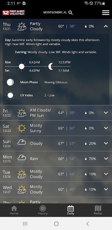 WSFA First Alert Weather screenshot 3