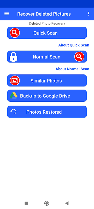Delete Photo Recovery screenshot 1