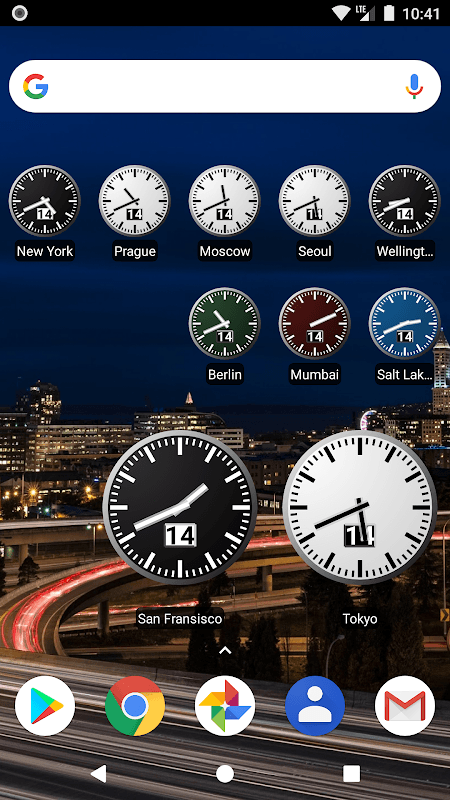 World Clock Widget screenshot 1