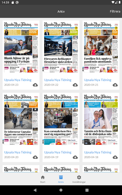 E-tidning UNT screenshot 4